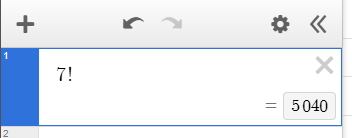 Desmos factorial function