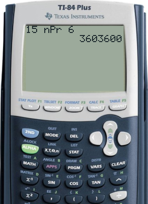 TI-84 permutation function